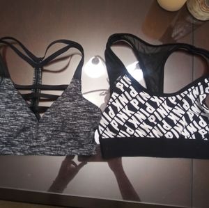 2 Victoria secret PINK sports bras